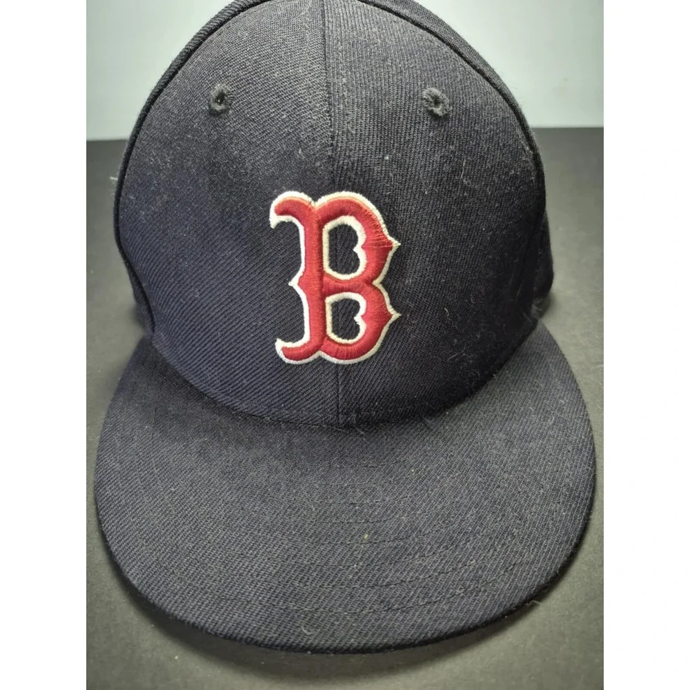Boston Red Sox Authentic‎ New Era MLB  Fitted kids Cap Navy/Red 6 3/4